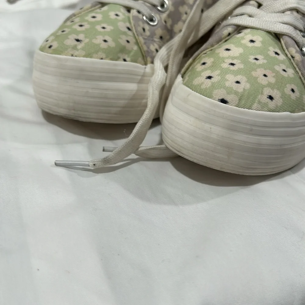 Call it spring vegan floral  sneakers GUC size 8.5